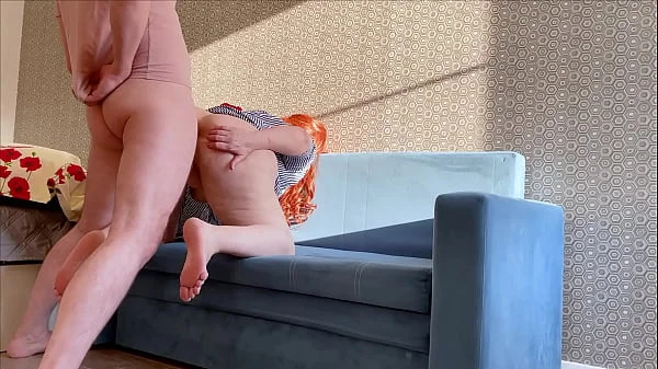 BBW stepmom couldn't give up blowjob and anal sex when he started fucking her in a big ass