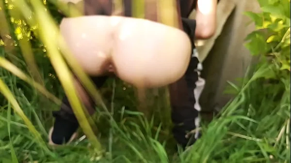 I piss in a public place in nature, and then masturbate my pussy to orgasm - Lesbian Illusion Girls