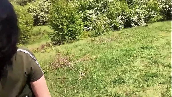 Tattoed Babe Hard Rough Sex Outdoor in the Forest