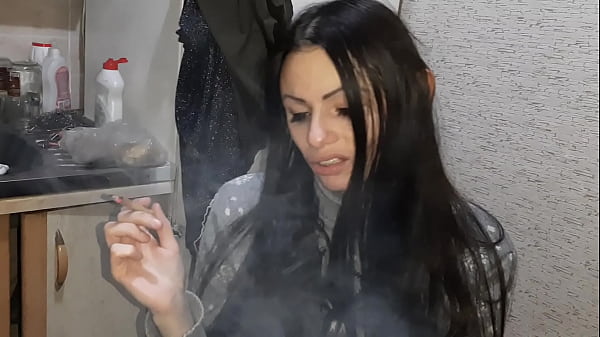 My fetish girlfriend smokes and watches me have sex with another girl - Lesbian Illusion Girls