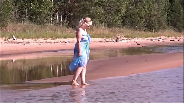 Pretty woman on the beach, sweet blonde))