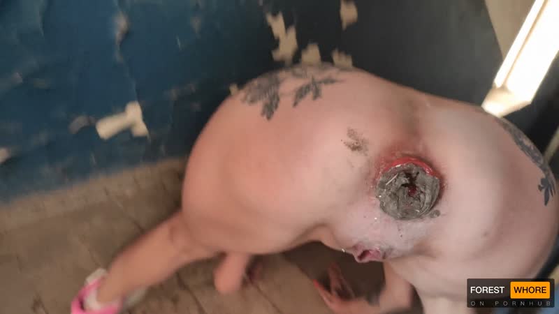 Shoves dirt in the ass and eats garbage forest whore hardcore risky public play and porn dirty humiliation, amateur, ukraine pissing